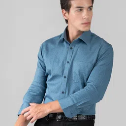 MUTAQINOTI Comfort Floral Opaque Printed Cotton Formal Shirt-picture-11