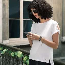Roadster Women White Solid Round Neck T-shirt-picture-26