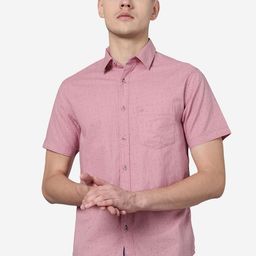 Greenfibre Slim Fit Micro Ditsy Printed Casual Pure Cotton Shirt-picture-1