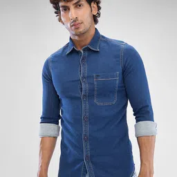 SPYKAR Men Slim Fit Opaque Casual Shirt-image-98