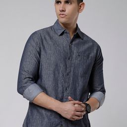 WROGN Standard Slim Fit Cotton Casual Shirt-picture-5