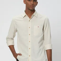 Mufti Slim Fit Spread Collar Long Sleeve Casual Shirt-image-43