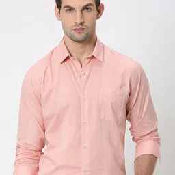 Mufti Slim Fit Vertical Striped Cotton Casual Shirt-image-43
