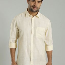 Indian Terrain Vertical Striped India Slim Fit Cotton Opaque Casual Shirt-picture-17