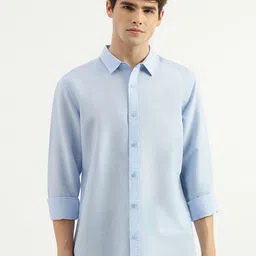 United Colors of Benetton Slim Fit Spread Collar Cotton Casual Shirt-picture-23