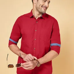 BYFORD by Pantaloons Slim Fit Opaque Casual Cotton Shirt-image-28