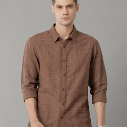 Voi Jeans Pure Cotton Slim Fit Opaque Casual Shirt-picture-17