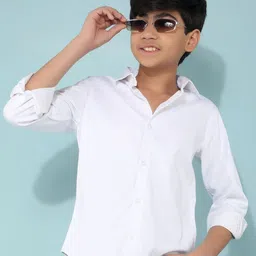 Crimsoune Club Boys Classic Slim Fit Opaque Casual Shirt-picture-36