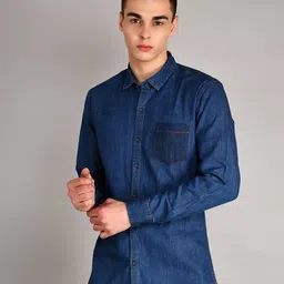 TIM PARIS Standard Opaque Pure Cotton Casual Shirt-image-19