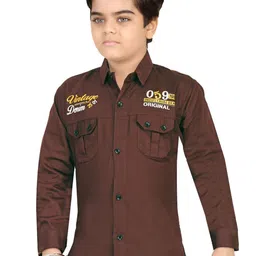 BAESD Boys Modern Opaque Casual Shirt-picture-39