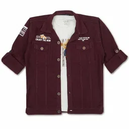 CAVIO Boys Comfort Opaque Pure Cotton Casual Shirt With T-Shirt-image-58