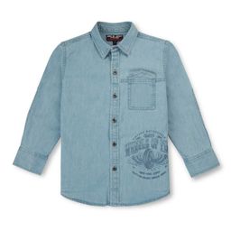 Gini and Jony Boys Typography Printed Denim Casual Shirt-picture-18