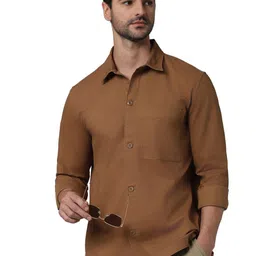Celio Classic Cotton Casual Oversized Shirt-image-90
