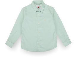 U.S. Polo Assn. Kids Boys Green Spread Collar Classic Cotton Regular Fit Casual Shirt-picture-30