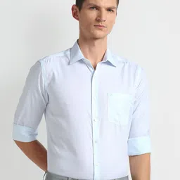 Arrow Slim Fit Opaque Twill Cotton Autopress Formal Shirt-picture-34