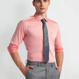Arrow Cotton Spread Collar Long Sleeves Slim Fit Autopress Formal Shirt-image-91