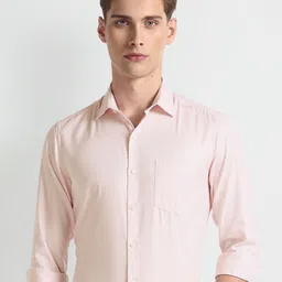 Arrow Slim Fit Spread Collar Pure Cotton Formal Shirt-image-14