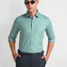 Arrow Vertical Stripes Striped Cotton Twill Slim Fit Formal Shirt-image-68