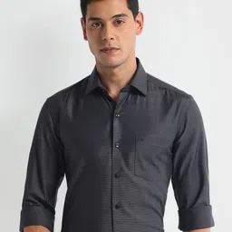 Arrow Spread Collar Slim Fit Opaque Cotton Formal Shirt-picture-30