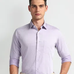 Arrow Spread Collar Slim Fit Cotton Autopress Formal Shirt-image-37