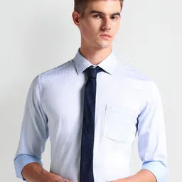 Arrow Vertical Striped Pure Cotton Formal Shirt-picture-26