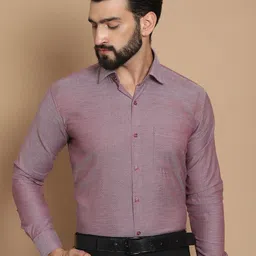 TAG 7 Straight Fit Spread Collar Long Sleeves Oxford Weave Pure Cotton Formal Shirt-picture-18