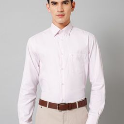 Cantabil Comfort Self Design Cotton Formal Shirt-picture-26