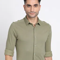 Turtle Modern Slim Fit Spread Collar Cotton Formal Shirt-image-26