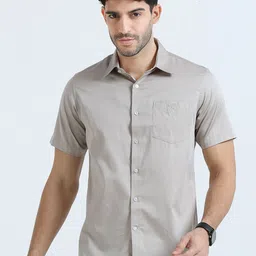 THE FORMAL CLUB Relaxed Opaque Cotton Casual Shirt-picture-19