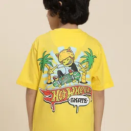 Kids Ville Boys Hot Wheels Printed Pure Cotton Relaxed Fit T-Shirt-picture-14