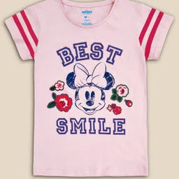 Kids Ville Girls Pink Minnie Printed Cotton Tshirt-picture-44