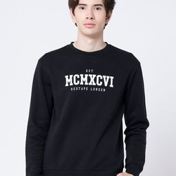 Red Tape Typography Printed Long Sleeves Pullover Sweatshirt-picture-44