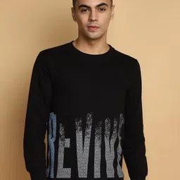 V-Mart Typography Printed Round Neck Pullover Sweatshirt-picture-11