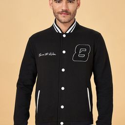 People Typography Printed Varsity Jacket-picture-5