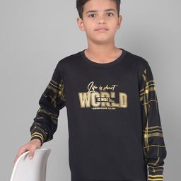 Crimsoune Club Boys Typography Printed Cotton Sweatshirt-picture-41