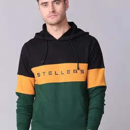 STELLERS Colourblocked Full Sleeve Hooded Sweatshirt-picture-41