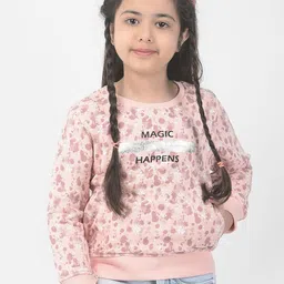 Crimsoune Club Girls Printed Sweatshirt-image-99