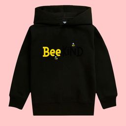 NUSYL Girls Bee Printed Hooded Fleece Sweatshirt-picture-45