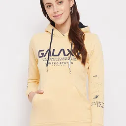 Duke Women Typography Printed Hooded Fleece Pullover Sweatshirt-picture-37