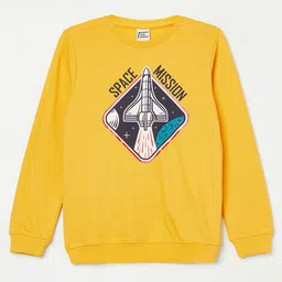 Fame Forever by Lifestyle Boys Yellow Printed Sweatshirt-picture-51