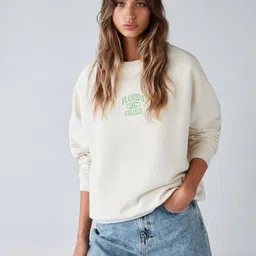GRIMELANGE Typography Printed Round Neck Pullover Sweatshirt-picture-35