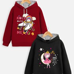 YK X Trampoline Girls Printed Hooded Sweatshirt-picture-8