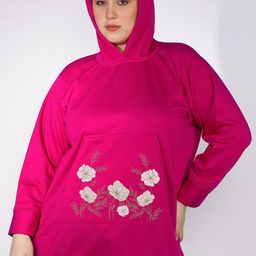 LetsDressUp Women Floral Printed Hooded Sweatshirt-picture-0