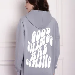 Imsa Moda Typography Printed Hooded Oversized Fleece Sweatshirt-picture-28