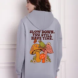 Imsa Moda Typography Printed Hooded Oversized Fit Pullover Fleece Sweatshirt-picture-34