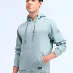 Flying Machine Men Printed Hooded Sweatshirt-image-4