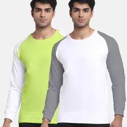 Friskers Men Pack of 2 Solid Sweatshirt-image-76
