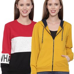 3PIN Women Multi Color Set Of 2 Colourblocked Pullover-picture-17
