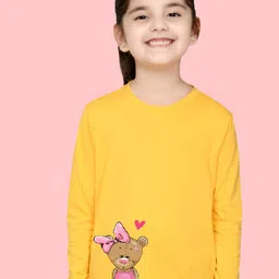 NUSYL Girls Graphic Printed T-shirt image 1