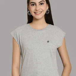 Friskers Extended Sleeves Round Neck Pure Cotton T-shirt-image-74